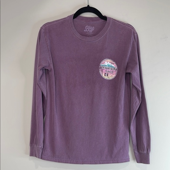 Blue 84 Scottsdale Arizona Graphic Long Sleeve T-Shirt Purple Graphic Size S - Picture 2 of 10